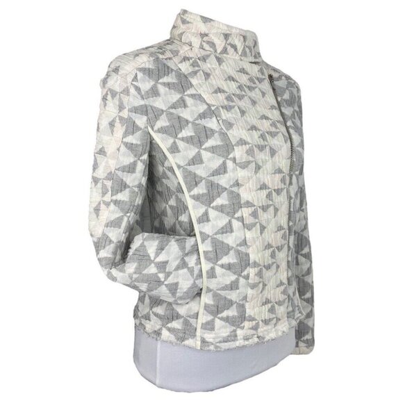 Revolve IRO Women's White Otavia Geometric Quilted Multico Jacket EU 36/C34 - Picture 6 of 17
